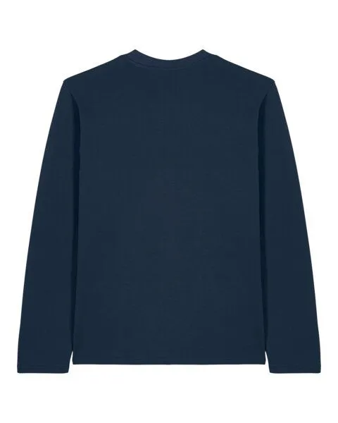YTWOO YTWOO Basic Unisex Langarmshirt aus 100% Biobaumwolle, Navyblau, – Produktbild 3 von 4