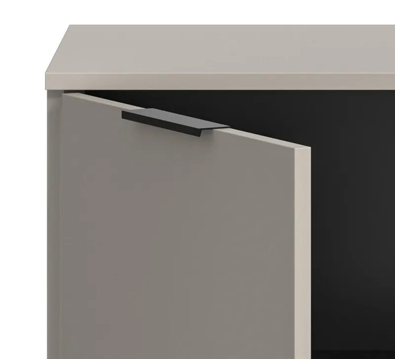 Inn.Furn Lowboard Morena (TV Unterschrank in Sand / Kaschmir, Breite 185 cm, bis 70 Zoll), mit Komforthöhe und Soft-Close-Funktion, Beige, – Produktbild 4 von 5
