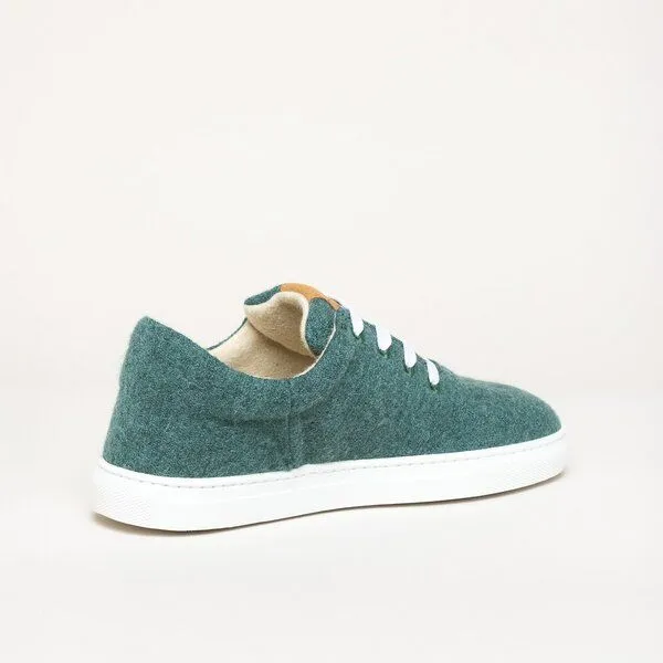Gottstein Gottstein Wool Walker 101 - Woll Sneaker für Damen & Herren aus 100% Schurwolle, Dunkel-grün, – Produktbild 4 von 4