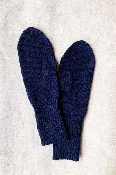 Jyoti - Fair Works Jyoti - Fair Works Baby-Alpaka Handschuhe Paita, Navy, – Produktbild 1 von 2