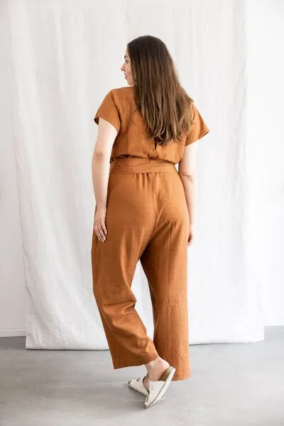 Jyoti - Fair Works Jyoti - Fair Works Baumwoll Jumpsuit Nirav, Haselnuss, – Produktbild 4 von 4