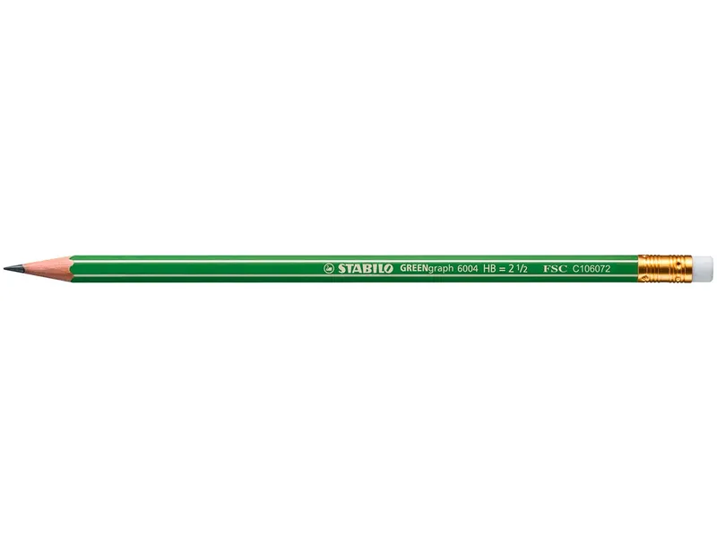 Stabilo Stabilo Bleistift 'GREENgraph' mit Radierer – Produktbild 2 von 3