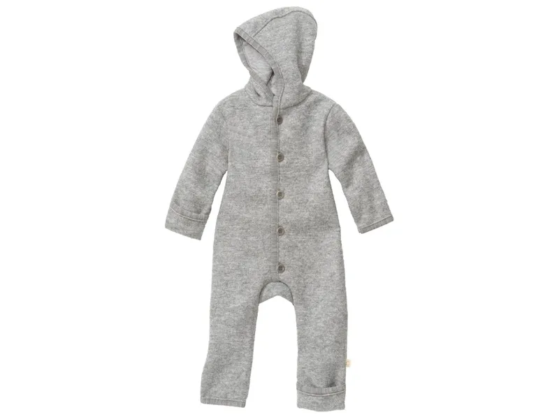Disana Disana Baby Walk-Overall Bio-Merinowolle hellgrau Gr.86/92, Grau, – Produktbild 1 von 1