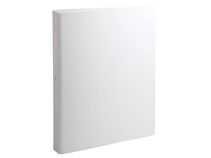 Exacompta 10 Exacompta Ringbücher aus kaschiertem Karton, DIN A4, 2 Ringe, RB 40 mm, weiß – Produktbild 1 von 1