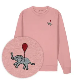 LIGARTI Bestickter Pullover – Tuffi der Elefant – LIGARTI Tiermanufaktur – Produktbild 1 von 1