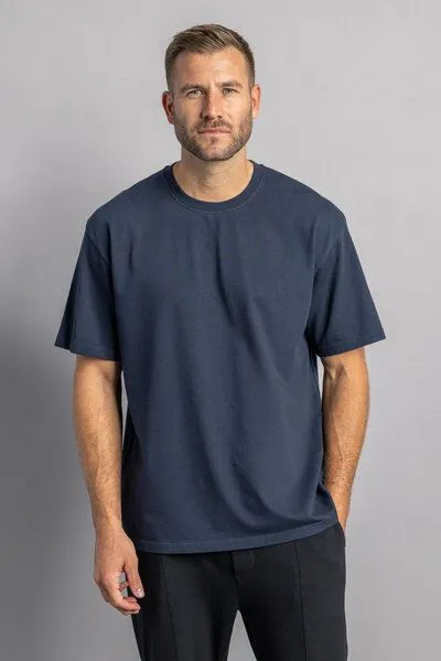 DIRTS dirts Heavy Cotton T-Shirt OVERSIZED, Navy, – Produktbild 1 von 4