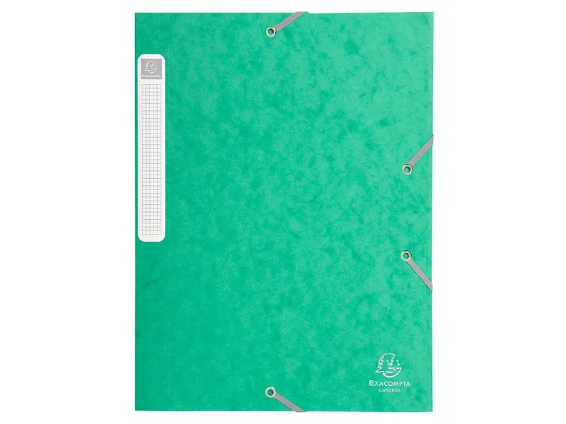 Exacompta 25 Exacompta Archivboxen, Colorspan, 425 g/m², DIN A4, 3 Klappen, RB 25 mm, Grün, – Produktbild 1 von 1