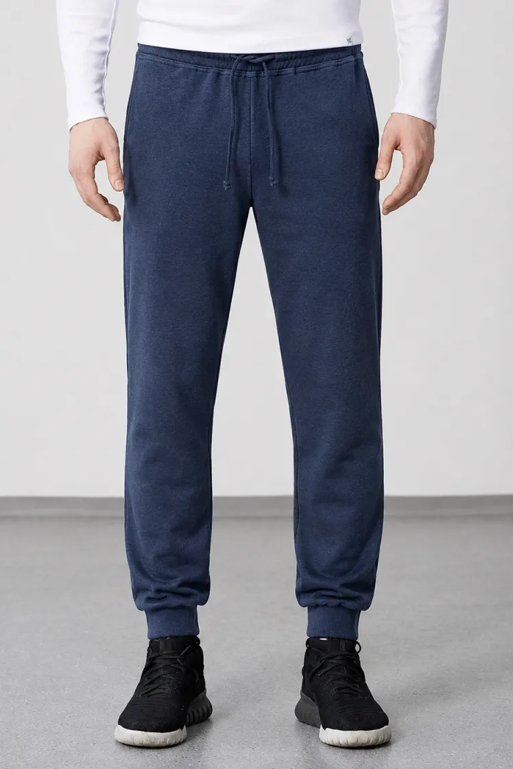 HempAge Hempage Herren vegan Jogginghose Hemp Organic Cotton Navy, Blau, – Produktbild 2 von 2