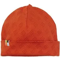 loud + proud loud + proud Baby & Kinder Mütze Jacquard Strick, GOTS-zertifiziert, Terracotta(orange), – Produktbild 1 von 1