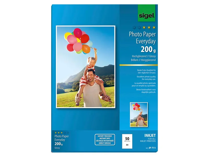 Sigel 50 Blatt Sigel Everyday-Photo A4 200g – Produktbild 1 von 3