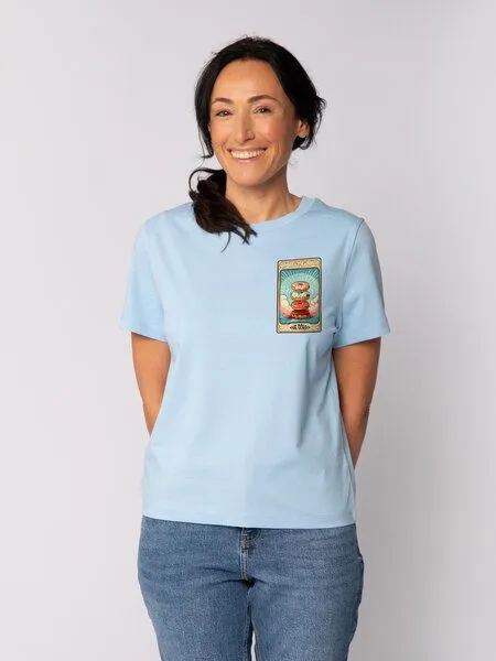 watapparel watapparel T-Shirt Frauen Tarot The Donut, Blue soul, – Produktbild 1 von 3