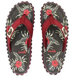 Gumbies Gumbies Grey Hibiscus - Zehensandalen für Damen und Herren – Produktbild 1 von 1