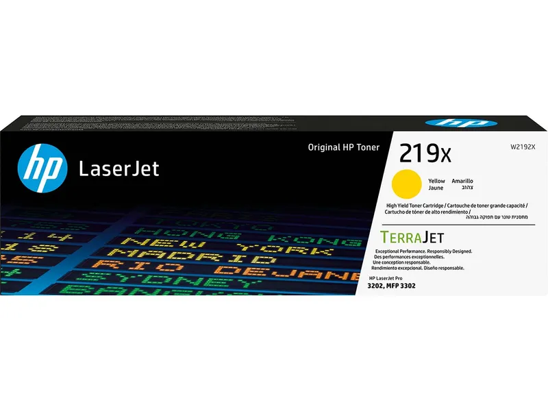 Hewlett Packard HP Druckkassette W2192X, Nr. 219X gelb – Produktbild 1 von 1