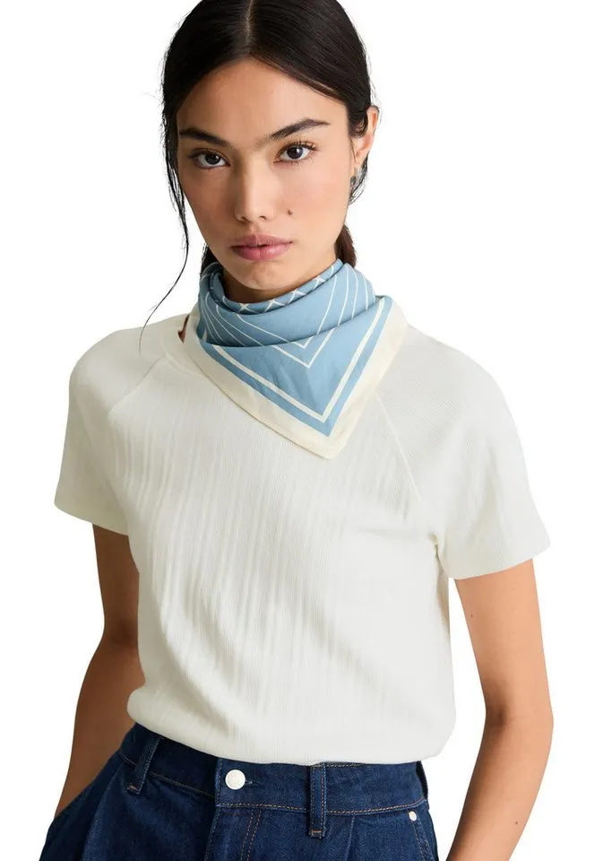 Marc O'Polo DENIM Bandana aus bedruckter Viskose, Blau, – Produktbild 3 von 3