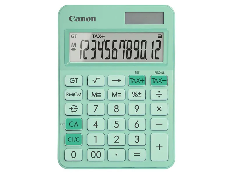 Canon Canon Tischrechner LS-125KB GR 12 Stellen, Pastellgrün, – Produktbild 2 von 3