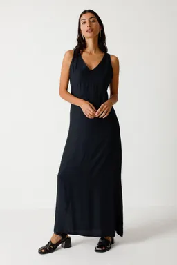 SKFK SKFK Damen vegan Kleid Leti Schwarz – Produktbild 1 von 1