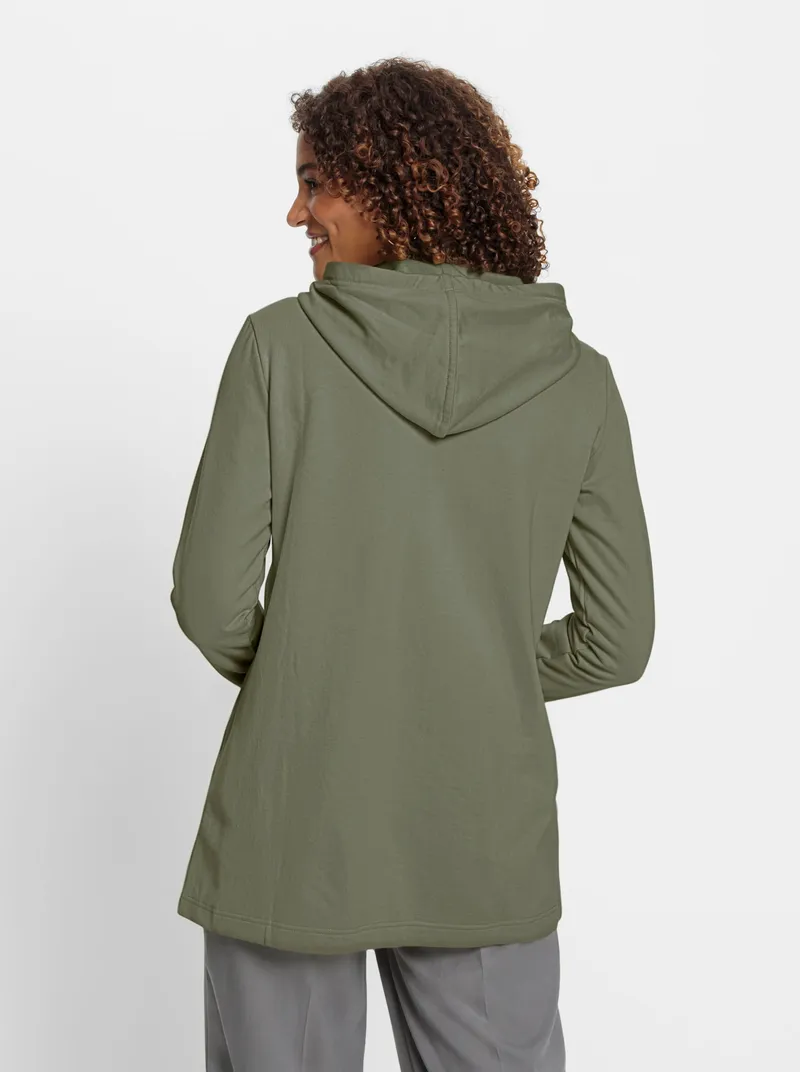 Witt Sweatjacke, Khaki, – Produktbild 2 von 2