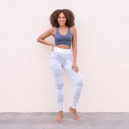 Jaya Jaya LEGGINGS LEELA PAISLEY - Hohe Taille Leggings, elastische BioBaumwolle, Paisley-Print in hellerer/dunklerer Farbabstufung – Produktbild 1 von 1