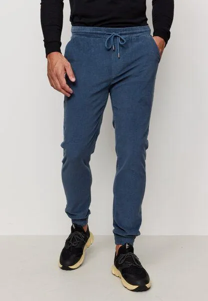 recolution Herren Cord Jogg Chino aus Bio-Baumwolle - CYPERUS - recolution, Dark arctic blue (blau), – Produktbild 3 von 4
