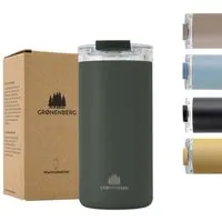GROENENBERG GROENENBERG Thermobecher 473ml | Kaffeebecher to go 100% Auslaufsicher | Hält mind. 4 h warm, Forest, – Produktbild 1 von 1