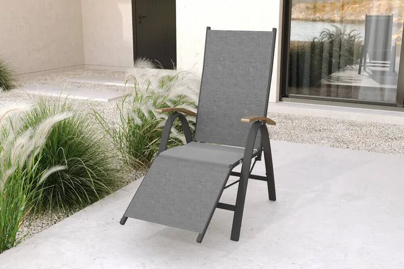 Villana Gartenstuhl, Grau, – Produktbild 1 von 2
