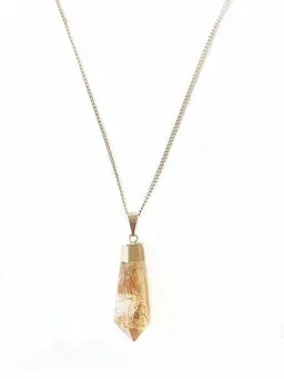 Crystal and Sage Crystal and Sage Zitrin Halskette vergoldet – Produktbild 1 von 1