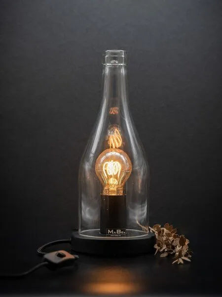 MaBe MaBe Lampe & Windlicht Klassik Upcycling aus der 3l Flasche 30cm hoch – Produktbild 1 von 3