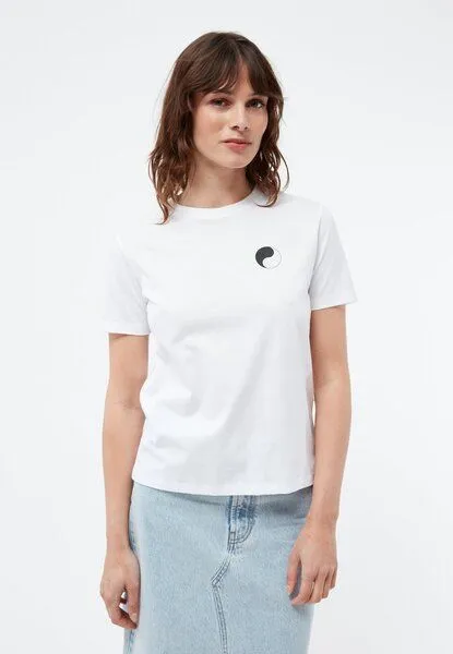 Givn Berlin Givn Berlin T-Shirt GBFINE (YING YANG) aus Bio-Baumwoll Jersey mit Print, White, – Produktbild 1 von 4