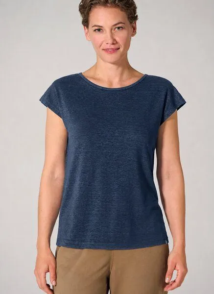 HempAge HempAge Damen 100% Hanf T-Shirt, Navy(blau), – Produktbild 2 von 4