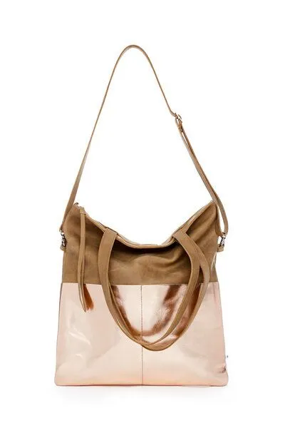 ELEKTROPULLI Ledertasche MARA von ElektroPulli, Braun/kupfer, – Produktbild 2 von 4