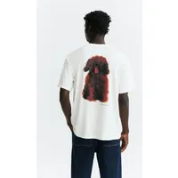 thinking mu Thinking MU Herren vegan T-Shirt Aaron Pet Portrait Weiß – Produktbild 1 von 1