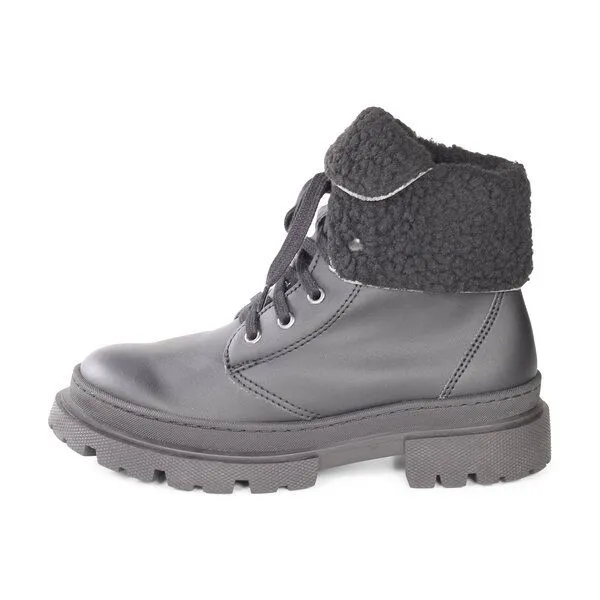 Fairticken Fairticken Stiefel Vegan BRAGA gefüttert mit veganem "Mais"-Leder, Schwarz, – Produktbild 2 von 4