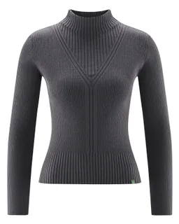 HempAge Hempage Damen vegan Pullover Anthrazit – Produktbild 1 von 1
