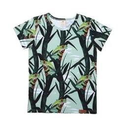 Walkiddy Baby T-Shirt GOTS zertifiziert – Grün mit Froschmotiv, Kurzarm, weich & bequem | von Walkiddy – Produktbild 1 von 1