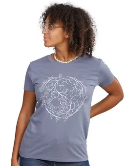 Life-Tree Life-Tree Fairwear Bambus Shirt Women YinYang – Produktbild 1 von 1