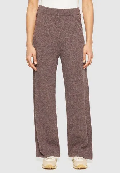 KnowledgeCotton Apparel KnowledgeCotton Apparel Posey Wide Knitted Pants, Demitasse (braun), – Produktbild 1 von 3