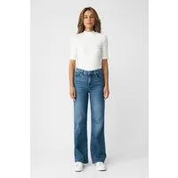 DAWN Damen Jeans DEW High Waist Flared DAWN Bio-Baumwolle, Medium blue, – Produktbild 2 von 7