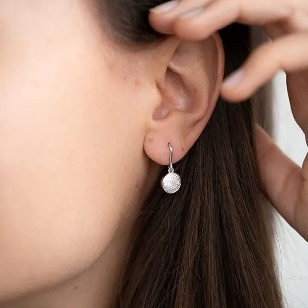 Eppi Eppi Hängeohrringe mit Lab Grown Diamanten Hallia, Rosa, – Produktbild 3 von 3