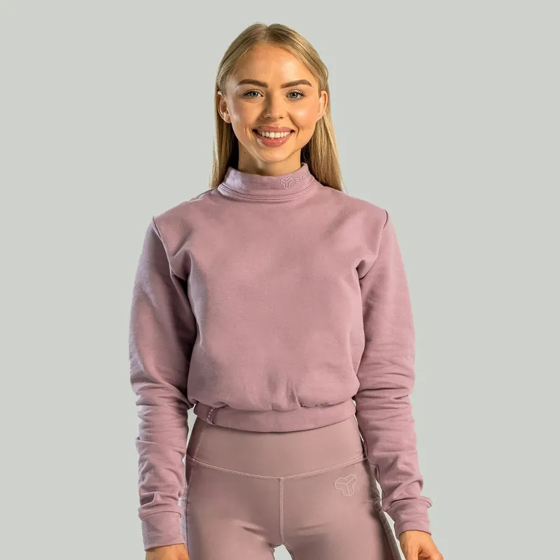 GymBeam OG1 STRIX Essential Pullover mit Kragen für Frauen in Mauve S – Produktbild 1 von 1