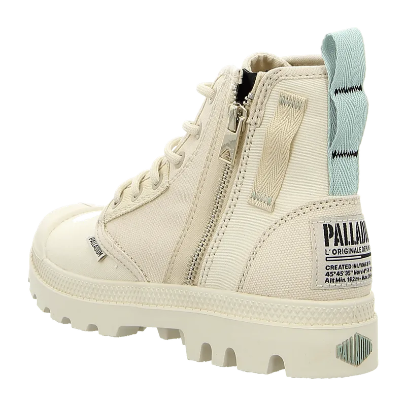 Palladium Palladium Schnürstiefelette Pampa Detroit Zip SU für Damen, Weiß, – Produktbild 3 von 7