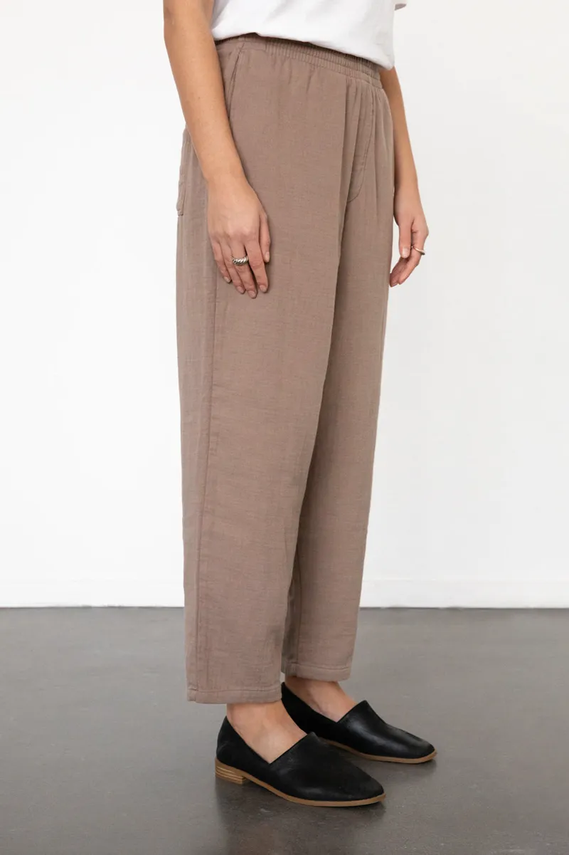 Rotholz Rotholz Damen vegan Hose Weit Braun, Hellbraun, – Produktbild 2 von 2