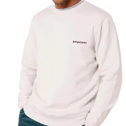 Inaska Inaska Herren vegan Pullover Statement Empower Vintage White Berry – Produktbild 1 von 1