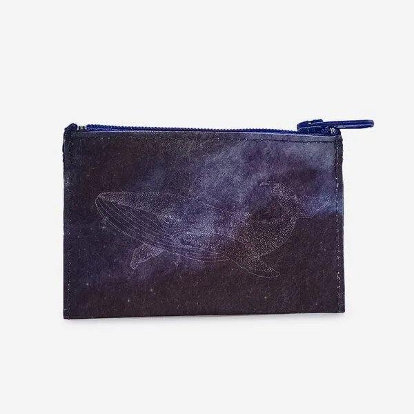 paprcuts paprcuts Münzbörse, Galactic whale (dunkelblau), – Produktbild 1 von 4