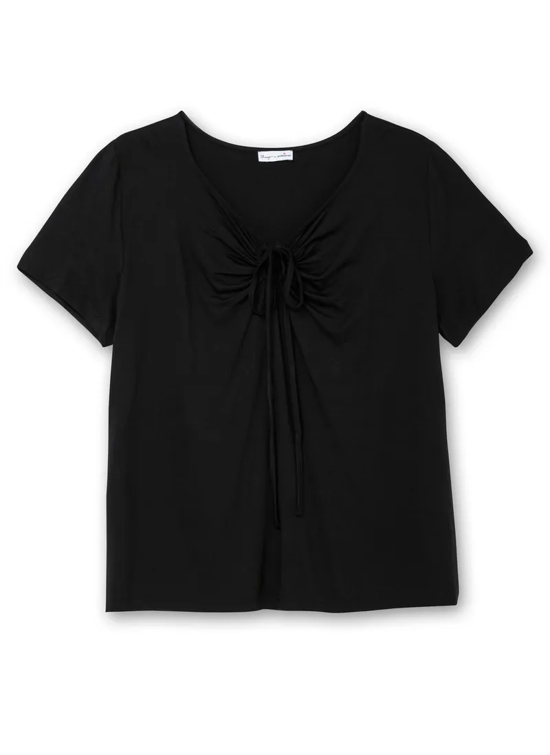sheego by Joe Browns Neckholdershirt, Schwarz, – Produktbild 1 von 3
