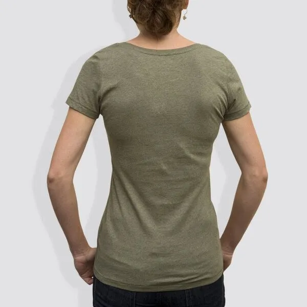 little kiwi little kiwi Damen T-Shirt, "No Way", Khaki, – Produktbild 4 von 4