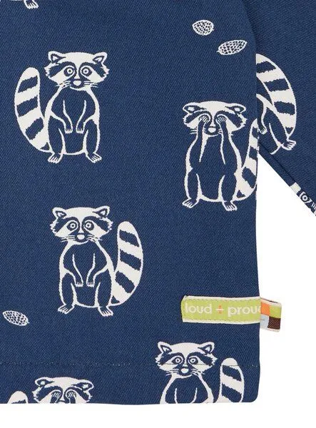 loud + proud loud + proud Babys & Kinder Wasserabweisende Jacke mit Druck, GOTS-zertifiziert, Ultramarine(blau), – Produktbild 4 von 4