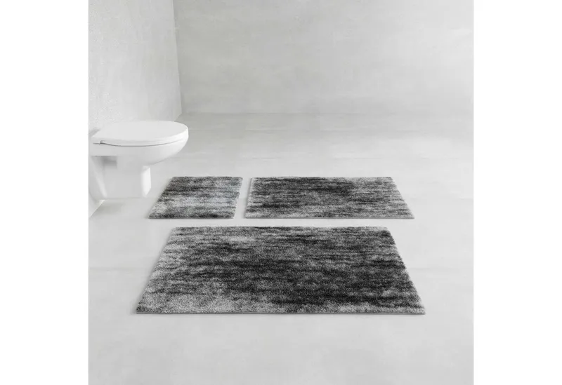 Grund Grund Badematte Elysia, Höhe 27 mm, rutschhemmend beschichtet, fußbodenheizungsgeeignet, Polyester, rechteckig, LUXURYSOFT-Flor, ultraweich & angenehm warm, 5 Jahre Garantie, Grau, – Produktbild 2 von 5