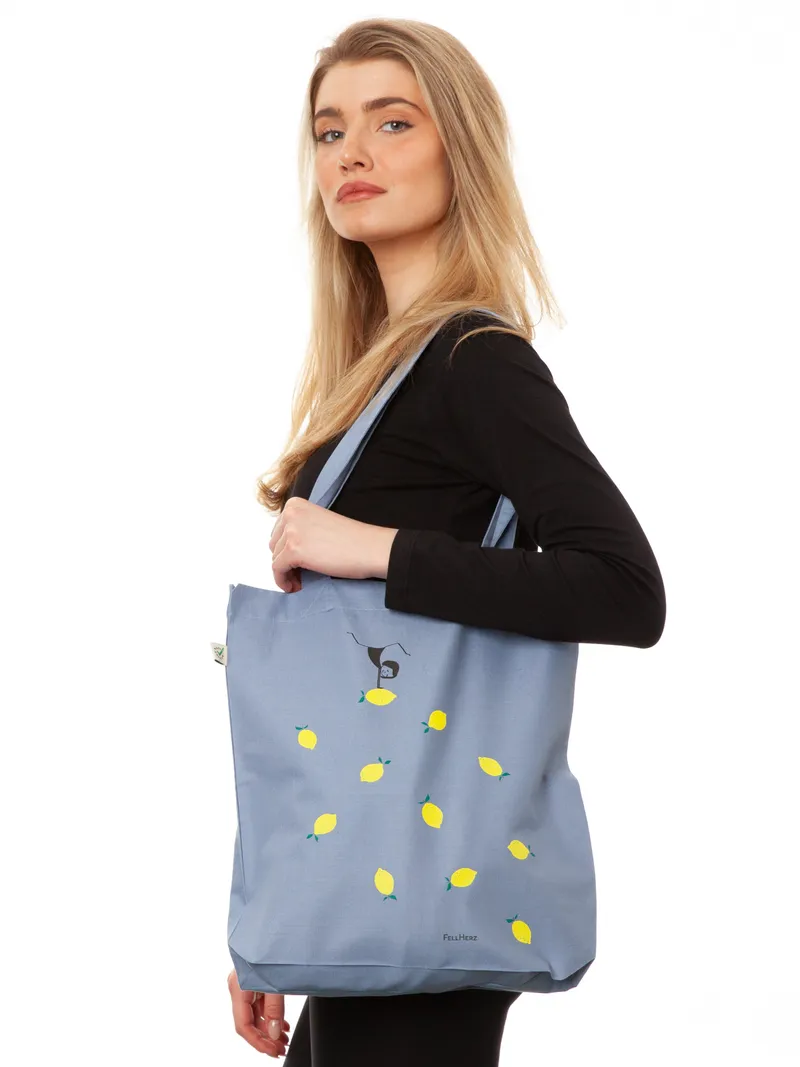 FellHerz FellHerz Tote Bag bio & fair & nachhaltig, Dunkelblau, – Produktbild 1 von 5