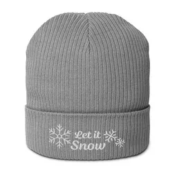 PepMelon Let it snow bestickte Bio-Rippmütze – Produktbild 1 von 1