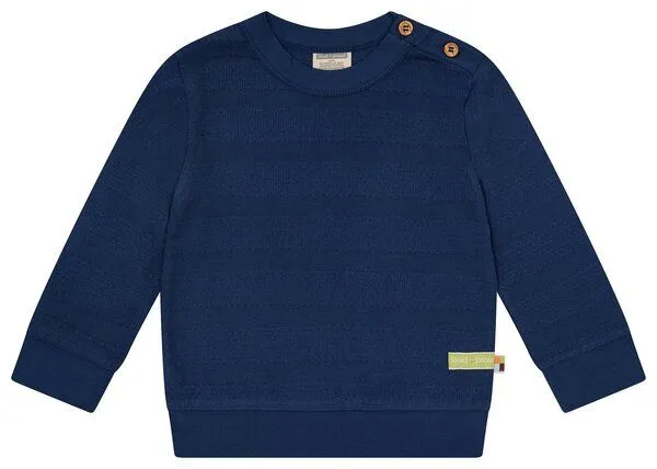 loud + proud loud + proud Babys & Kinder Shirt Jacquard, GOTS-zertifiziert, Ultramarine(blau), – Produktbild 1 von 2